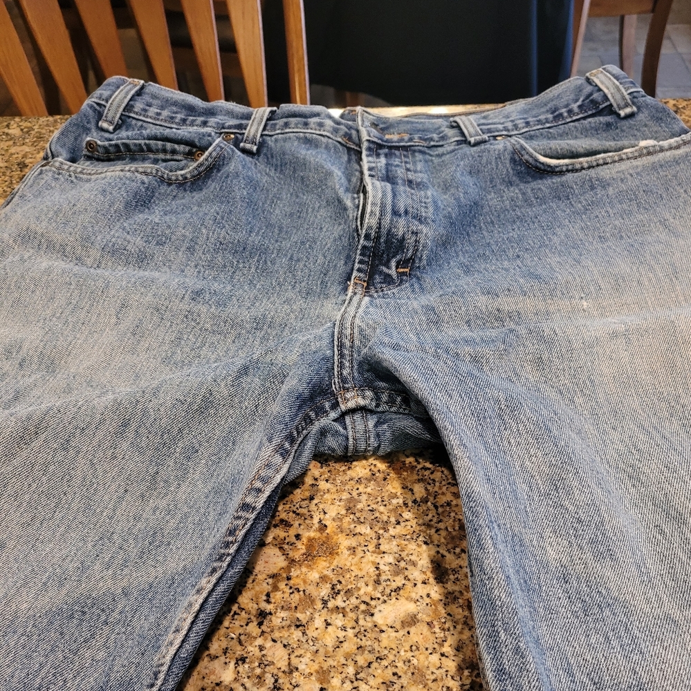 Worn Kirkland jeans